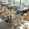 Café Loja de Chá com Leite Mesas e Cadeiras Loja de Macarrão Fast Food Sobremesa Hambúrguer Lanchonete Mesa Redonda Restaurante de Hot Pot Mesa Retangular de Madeira Maciça