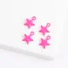 Pendente Estrela de Cinco Pontas Colorido Fresco e Fofo Liga Metálica Acessórios para Montagem de Brincos Broche Corrente de Celular