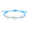 Europa y Estados Unidos Nuevo brazalete tejido de concha estilo hawaiano cuerda de mano de playa brazalete de hilo de cera impermeable