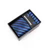 Corbata de hombre de venta caliente transfronteriza, Corbata de jacquard bordada de alta gama atada a mano, Corbata de 8 cm en caja de regalo