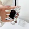 Pulseira de Relógio Plástica Colorida de Doce, Cintura Fina, Três Peças, Adequada para Apple 9 10 S11 Huawei Fit5 Gt6 Xiaomi