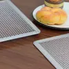 Rejilla Rectangular de Aleación de Aluminio para Hornear Pizza, Bandeja de Rejilla para Pizza Espesa Comercial, Equipo de Horneado Transpirable Universal para Hornos