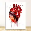 Escritório de Educação Médica Tela Pintura em Tela de Anatomia Humana Músculo Pintura Artística Pintura Aquarela Personagem Pintura Decorativa Núcleo