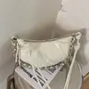 Bolso de Mano Plateado para Mujer, Nuevo Modelo de Verano 2026, Bolso de Hombro de Viaje Moderno y Exquisito, Bolso de Axila, Bolso Cruzado de Cuerno