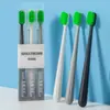 Cepillo de dientes de cerdas para hombre con forma de ola para adultos, cabeza grande para el hogar, cerdas medias, empaque individual