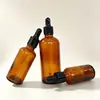 Botella de Aceite Esencial Marrón Mancha 30ml Botella de Vidrio con Gotero 50ml Botella de Esencia Marrón Resistente a la Luz Venta Directa de Fábrica