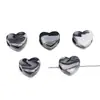 14X12Mm Acrílico Furo Grande Coração Contas Contas Artesanal DIY Pulseira Colar Acessórios de Joia Material