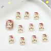 Juguete de Comida Simulada Paleta de Helado Accesorios para Uñas Arte Gato de Dibujos Animados Lindo Perla Té con Leche Piezas de Resina DIY