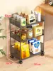 Prateleira de Armazenamento de Cozinha Desktop Lanche Pequeno Artefato de Armazenamento Mesa de Jantar Bancada Suporte de Copos Multifuncional Armazenamento Armário Multicamadas