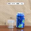 Tarro de plástico transparente redondo con tapa de cristal, venta al por mayor, para alimentos, cereales gruesos, aperitivos, miel, sellado para mascotas.