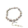 Pulsera de Cierre Redondo Colorida con Circonita Brillante, Pulsera de Lujo Ligero de Alta Gama, Accesorio de Mano Versátil Dulce de Nicho y Personalidad para Mujeres