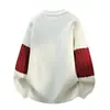 2026 Comercio Exterior Transfronterizo Otoño/Invierno Suéter de Punto con Cuello Redondo para Hombre Ropa de Punto Talla Grande Moda Casual Bloque de Color Camiseta Básica