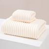 Toalla de baño de alta densidad de vellón coral, toalla de baño ancha, toalla absorbente estampada, toalla de baño grande gruesa, toalla de comercio exterior temu