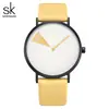 Reloj SK para Estudiantes Mujeres, Reloj de Cuarzo de Moda para Transmisión en Vivo, Reloj de Pulsera de Guangzhou, Correa de Cuero Casual, Reloj Impermeable al por Mayor, Reloj para Mujer