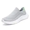 Sapatos Masculinos de Verão, Sapatos Slip-on de Malha Preta para Primavera e Outono, Cabedal de Malha Flyknit, Tênis Esportivos para Corrida, Solado Macio Casual, Sapatos Versáteis da Moda