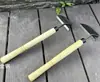 Hoz agrícola de acero completo con mango curvo, forjada a mano, para deshierbar y cortar hierba, adecuada para uso doméstico, jardinería y paisajismo