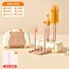 Set Portátil de Cepillo para Biberones, Cepillo para Vasos de Niños, Cepillo de Mango Largo, Cepillo de Silicona para Biberones de Bebé, Cepillo de Limpieza, Cepillo para Vasos