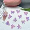 Cerâmica macia vaga-lume Luminoso Borboleta Nail Art Acessórios Francês Elf Dish Nail Art Acessórios Nail Art Borboleta