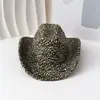 Chapéu Fedora Pequeno Estampa de Leopardo Transfronteiriço para Homens e Mulheres, Chapéu Jazz, Chapéu de Comércio Exterior, Estilo Primavera e Outono, Moda Personalizada, Chapéu de Palco Cosplay