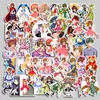 50 Variedades Mocha Sakura Dibujos Animados Pegatina para Maleta Transfronteriza Pegatina para Cuaderno Impermeable Pegatina para Álbum DIY