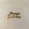Feliz Aniversário Inserção de Acrílico para Bolo FelizAniversário Festa de Aniversário Decoração de Bolo para Assar