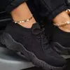 Zapatillas Deportivas para Mujer Modelo Nuevo 2026 Talla Grande, con Cordones, Malla, Suela Gruesa, Casual, Tejido Fly-Knit, Transpirables, de Tacón Bajo