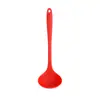 Cuchara de silicona de una sola pieza color transparente cuchara para sopa concha de sopa utensilios de cocina para el hogar cuchara de silicona china