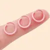 Anéis Abertos Coloridos Pintados de Macaron Anel Único Anéis Abertos DIY Feitos à Mão Anéis de Conexão Anéis para Pendurar Acessórios de Joias Materiais