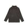 Camiseta Básica de Lã Dupla Face com Gola Alta para Meninas Wulibuy 2025 Inverno Infantil Fofa Macia Elástica Versátil Quente