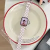 Correa de Reloj de Lona con Colgante de Lunares Adecuada para Apple Watch iWatch 12ª Generación 11/10