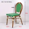 Mesa de Jantar Externa em Mármore Ardósia Estilo Francês Café Restaurante Ocidental Loja de Chá de Leite Pousada Conjunto de Mesa e Cadeiras Rústico em Rattan
