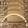 Cortina de Porta Cabide de Cuia Cortina Divisória para Resolver o Feng Shui Porta-Banheiro Cortina Pendurada Sem Furar Cortina de Contas de Cristal Novo Estilo