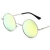 Nuevas Gafas Polarizadas Clásicas Ins para Hombre, Gafas de Sol Retro de Montura Redonda para Mujer, Gafas de Sol Coloridas Multicolor 801 Gafas Planas