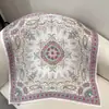 Rao Yun Primavera e Outono 70 Novo Estilo Feminino Crepe de Seda Cetim 12 Momme Lenço Quadrado Estilo Floral Coreano Em Estoque Atacado
