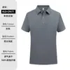 Camisa tipo polo de verano ropa de trabajo hecha a medida antiarrugas imitación seda helada algodón camisa de cultura corporativa con logo impreso camiseta de manga corta