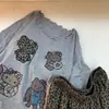 Pijama corto de manga corta con estampado de leopardo en color gris oscuro de algodón imitación, directo de fábrica, nueva ropa de casa de talla grande, exclusivamente para ventas transfronterizas