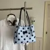 2026 Novo Modelo Tecido Oxford Grande Capacidade Fashionável Bolinhas Elegante Casual Bolsa de Ombro Tote para o Trabalho
