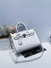 Bolso Nuevo Estilo 2024 Estampado de Letras Patrón de Cocodrilo Bolso de Mano para Hombro para Mujer Bolso de Moda Estilo Europeo y Americano