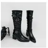 Botas Melard empilhadas, botas longas para mulheres baixinhas, bico fino, botas de cavaleiro emagrecedoras com aumento interno de altura