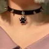 Gargantilla Punk Ins Subcultura Remache de Hueso Gargantilla Pura Lustro Cachorro Rebelde Collar Punk