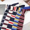 Corbata de Punto para Hombre Estilo Coreano, Plana de Moda Rayada Trendy de 6 cm de Lana, Exportación a Europa y América, Transfronteriza, en Stock
