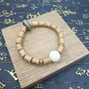 Pulsera de Cuentas de Sándalo Buda, Círculo Único de Cuentas de Bambú, Pulsera de Rosario Wenwan Jiejie Gaosheng, Joyería al por Mayor de Puesto Callejero y Lugar Turístico