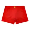 Calzoncillos Boxer Rojos para Hombres en su Año Zodiacal, Calzoncillos Boxer Rojos Festivos para Boda, Pantalones Rojos, Tallas Grandes