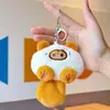 Bolso bandolera de网红 con colgante de margarita y ovejita blanca, llavero creativo de oveja de peluche para bolso, venta al por mayor