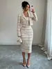 Blazer de Moda Europeu e Americano Transfronteiriço 2026 Novo Feminino Exquisito e Elegante para Encontros Noturnos com Design de Cintura Marcada