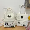 Otoño 2026 Nuevo Dulce Conjunto de Dos Piezas para Estudiantes de Primaria y Secundaria Mochila Alto Valor Estético Corazón Girly Bolso Cruzado Único para Tutorías