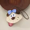 Casca de Fruta Indonésia Natural Sino de Mão para Cachorro Pingente DIY Feito à Mão Animal Fofo Chaveiro Decoração de Bolsa