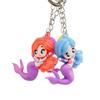 Nuevo Llavero de Sirena Colgante de Muñeca Colgante de Bolsa Llavero Gota Pegamento Colgante Muñeca Empujar Pequeño Regalo