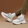 ¡Calidad premium, hallazgo increíble! Zapatos de papá de suela gruesa de estilo deportivo, zapatillas casuales transpirables versátiles, zapatillas que aumentan la altura para mujer 2026
