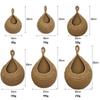 Bolsa de Malla Colgante Personalizada de Gota de Agua Transfronteriza Cesta de Almacenamiento de Frutas y Verduras Montada en la Pared Cuerda de Algodón Red de Almacenamiento Tipo Nido de Pájaro Tejido a Mano